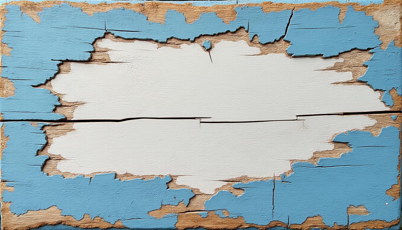 Que faire avec une plaque bois à la peinture écaillée ?