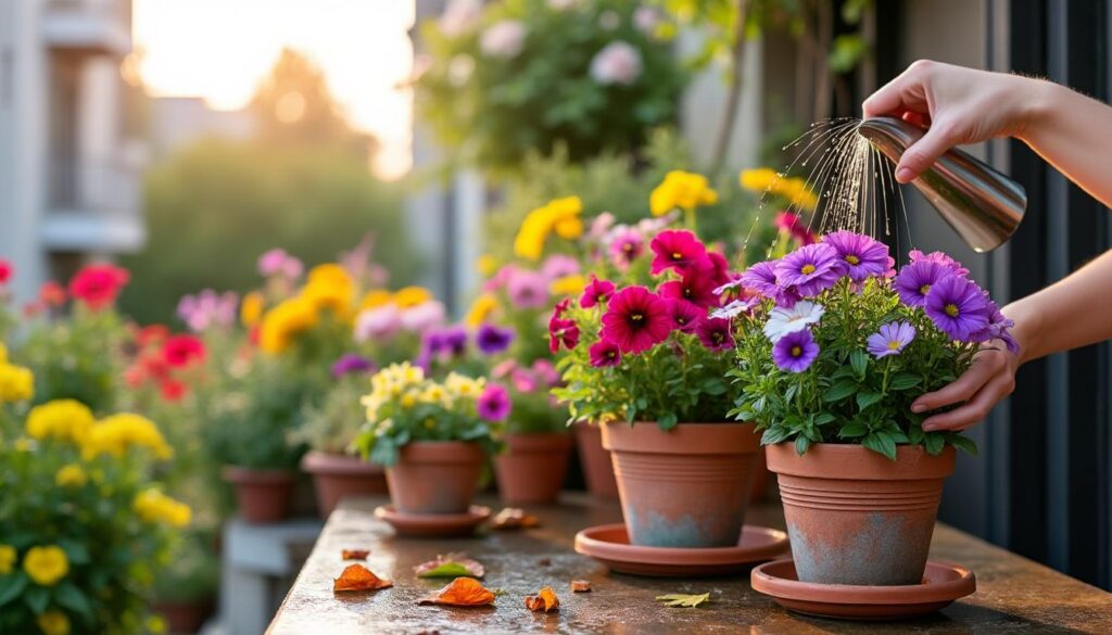 Nos conseils pour l'entretien des fleurs sur un balcon de maison