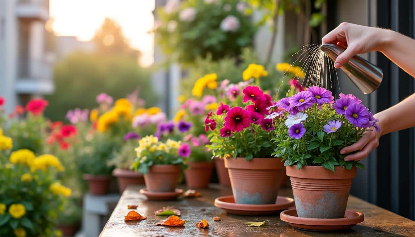 Nos conseils pour l'entretien des fleurs sur un balcon de maison