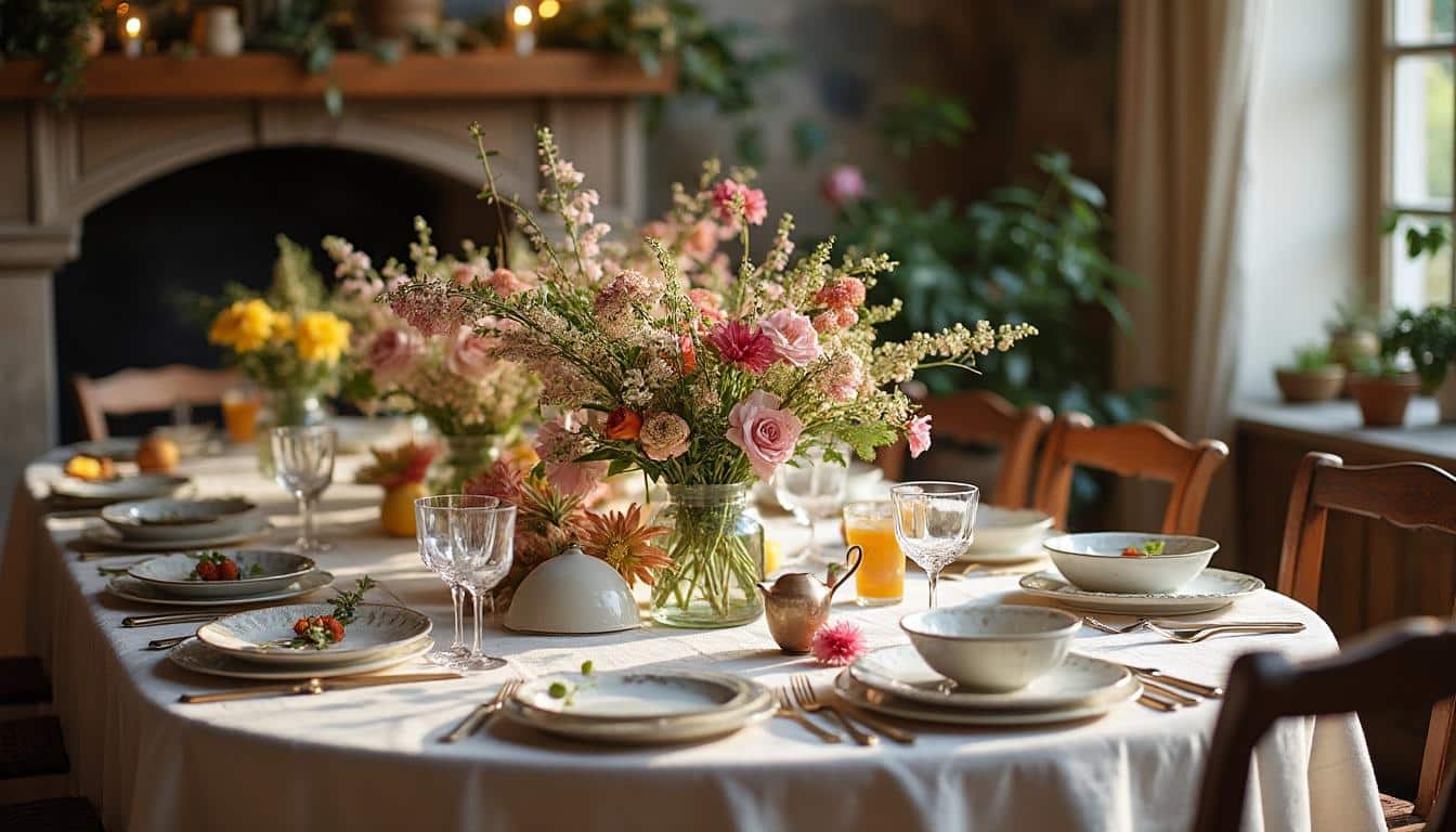 Nos conseils pour bien assortir la nappe de table avec votre décor