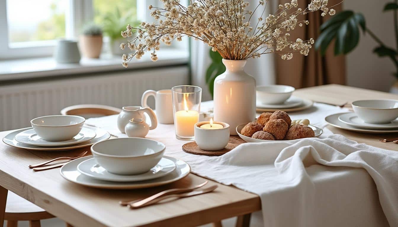 Comment adopter une nappe de table dans le style scandinave pour votre maison