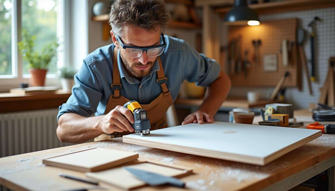 Illustration: Comprendre les spécificités du mélaminé pour une coupe maîtrisée