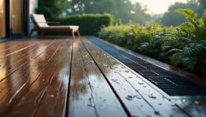 Évacuation de l’eau de terrasse : solutions efficaces et durables