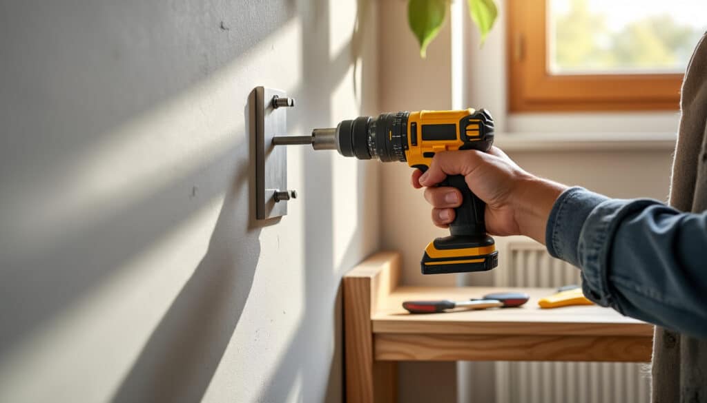 Fixer une étagère lourde au mur : guide pour une installation solide