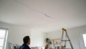 Fissures au plafond : causes, risques et réparation