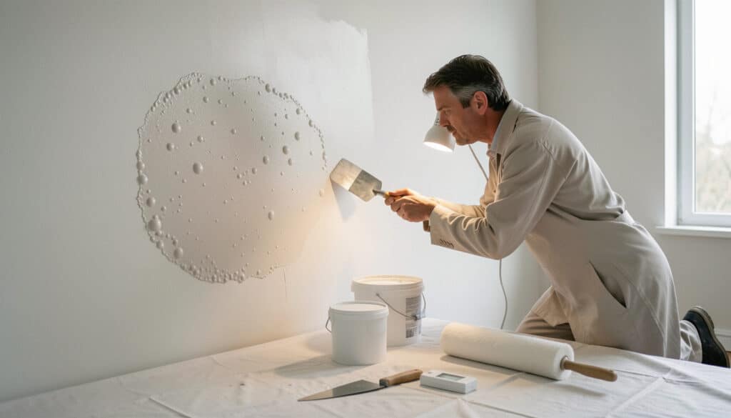 Peinture qui cloque : causes, vérifications et reprise