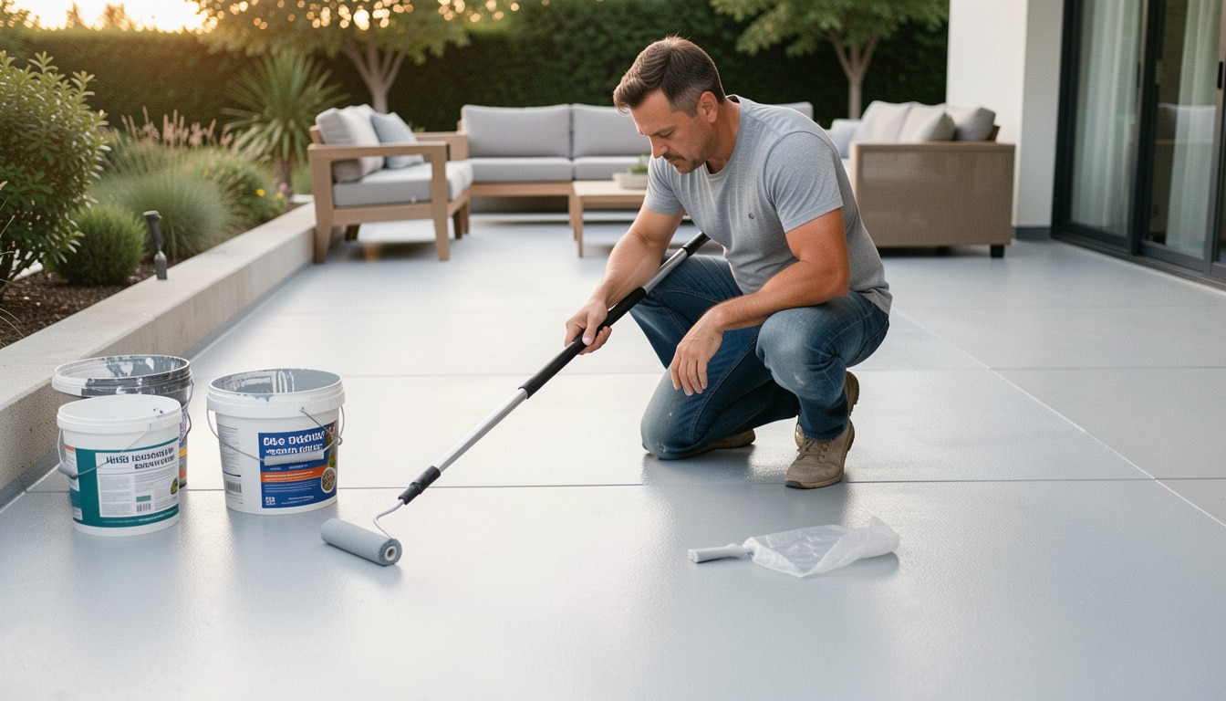 Choisir une peinture de sol extérieur durable